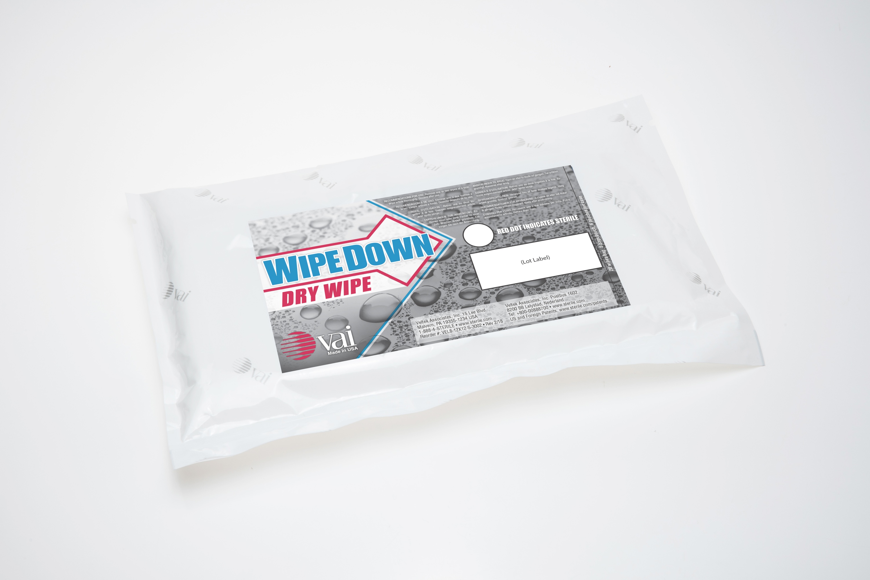 WipeDown Dry Wipe Veltek Associates, Inc.